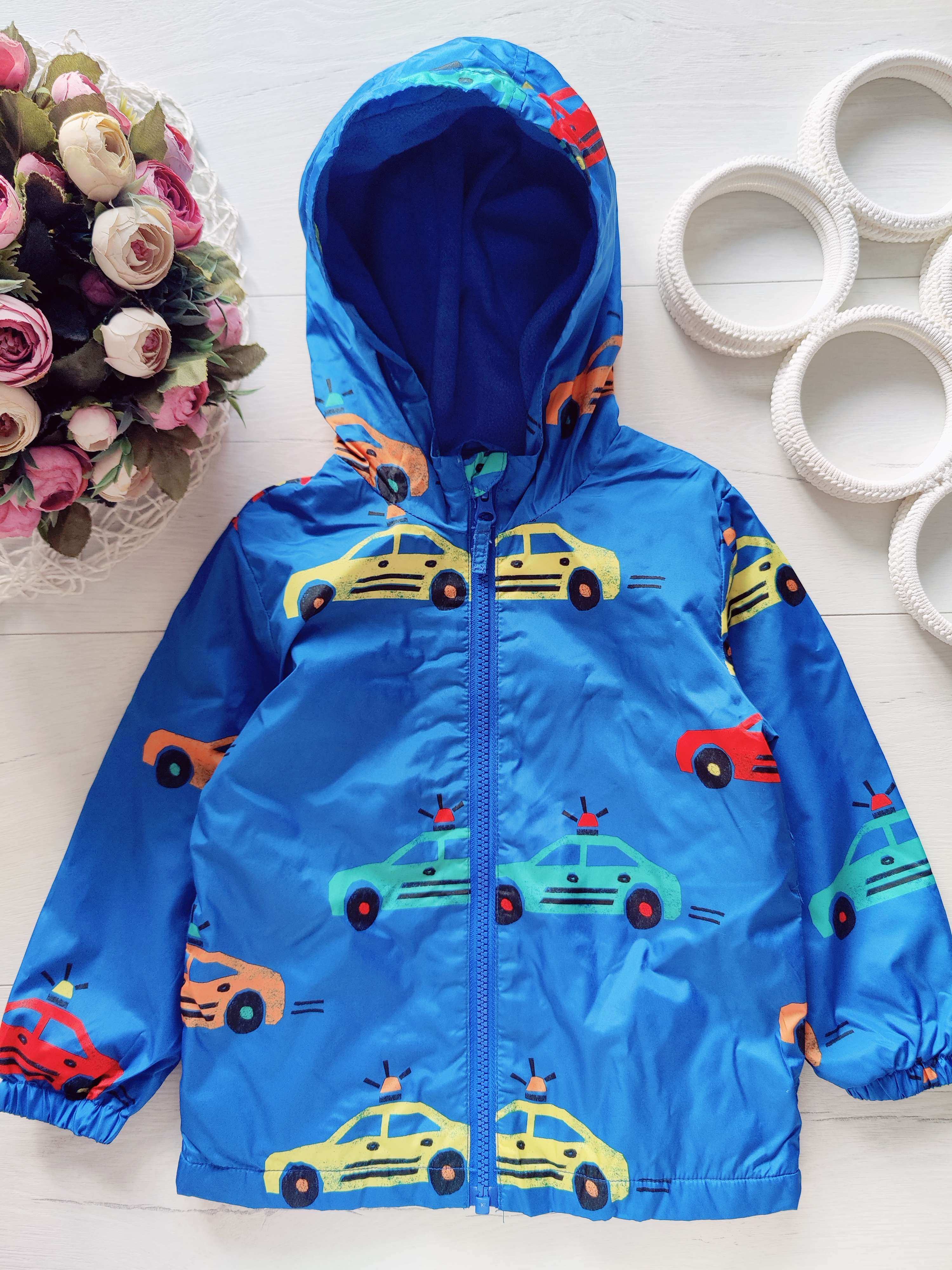 1,5\2 роки, зріст 86,92 Вітрівка на флісі в машинках