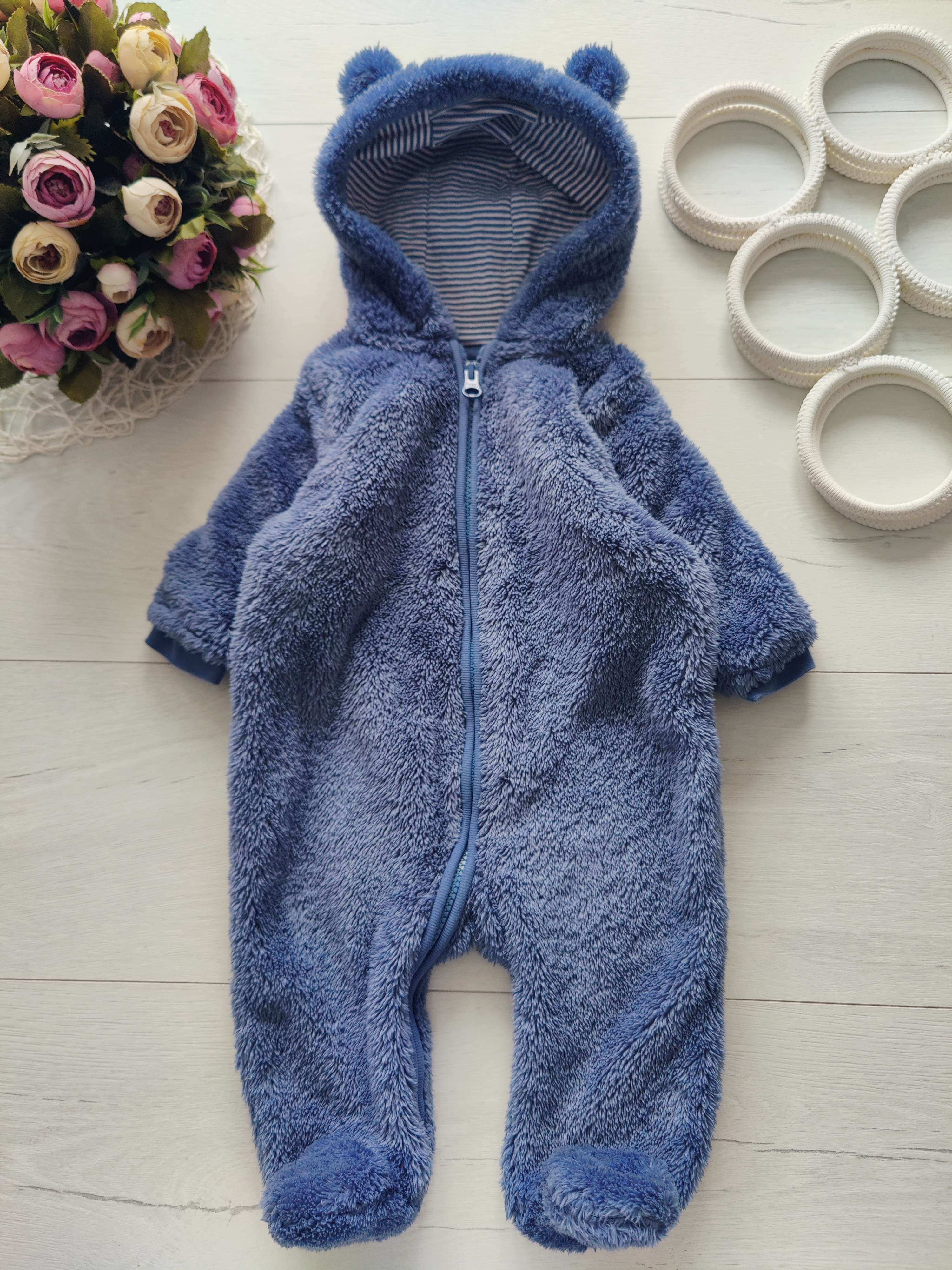 3,6 міс, зріст 68 Пухнастий комбінезон