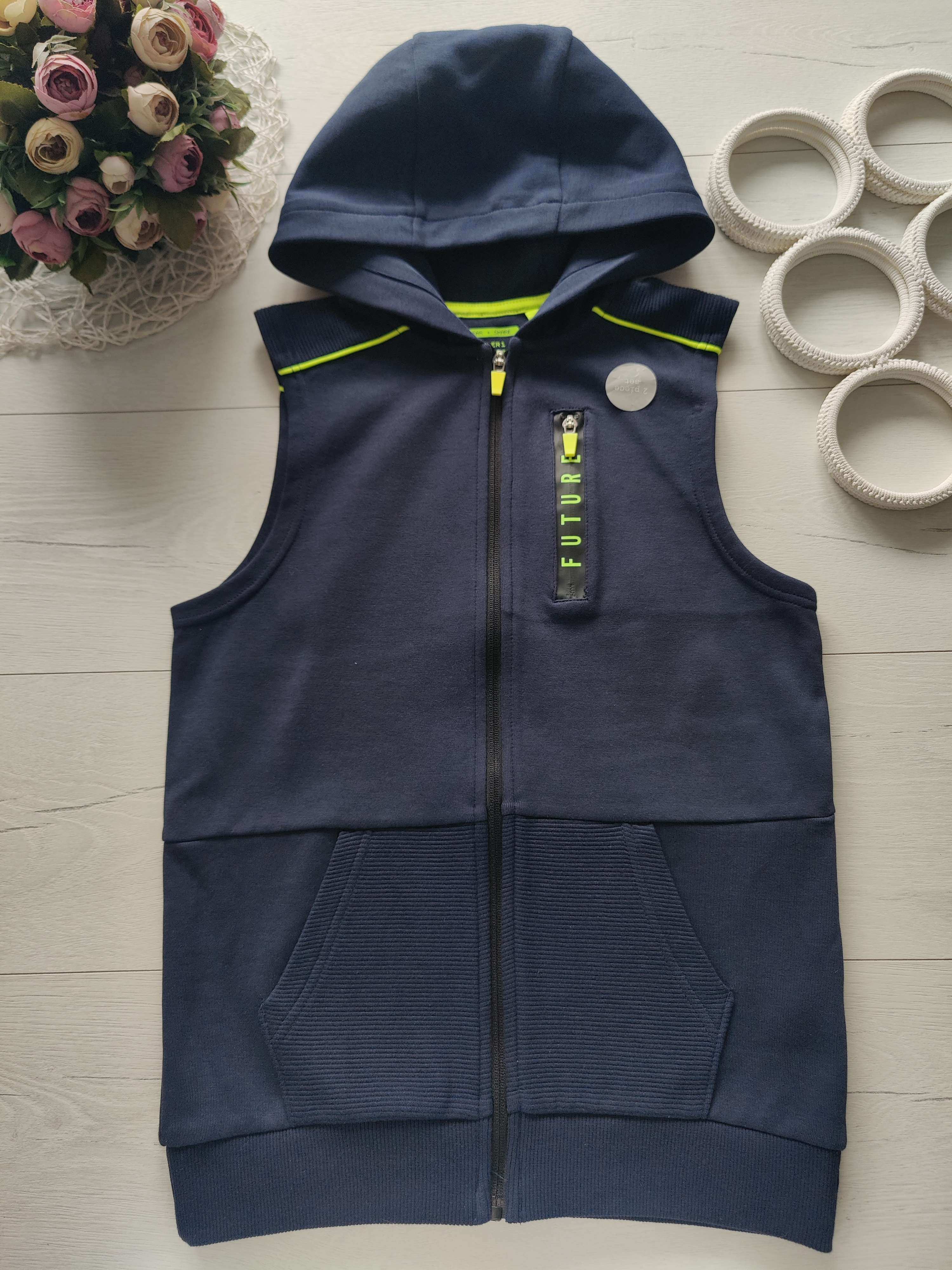 11,12 років, зріст 152 Нова жилетка для хлопчика