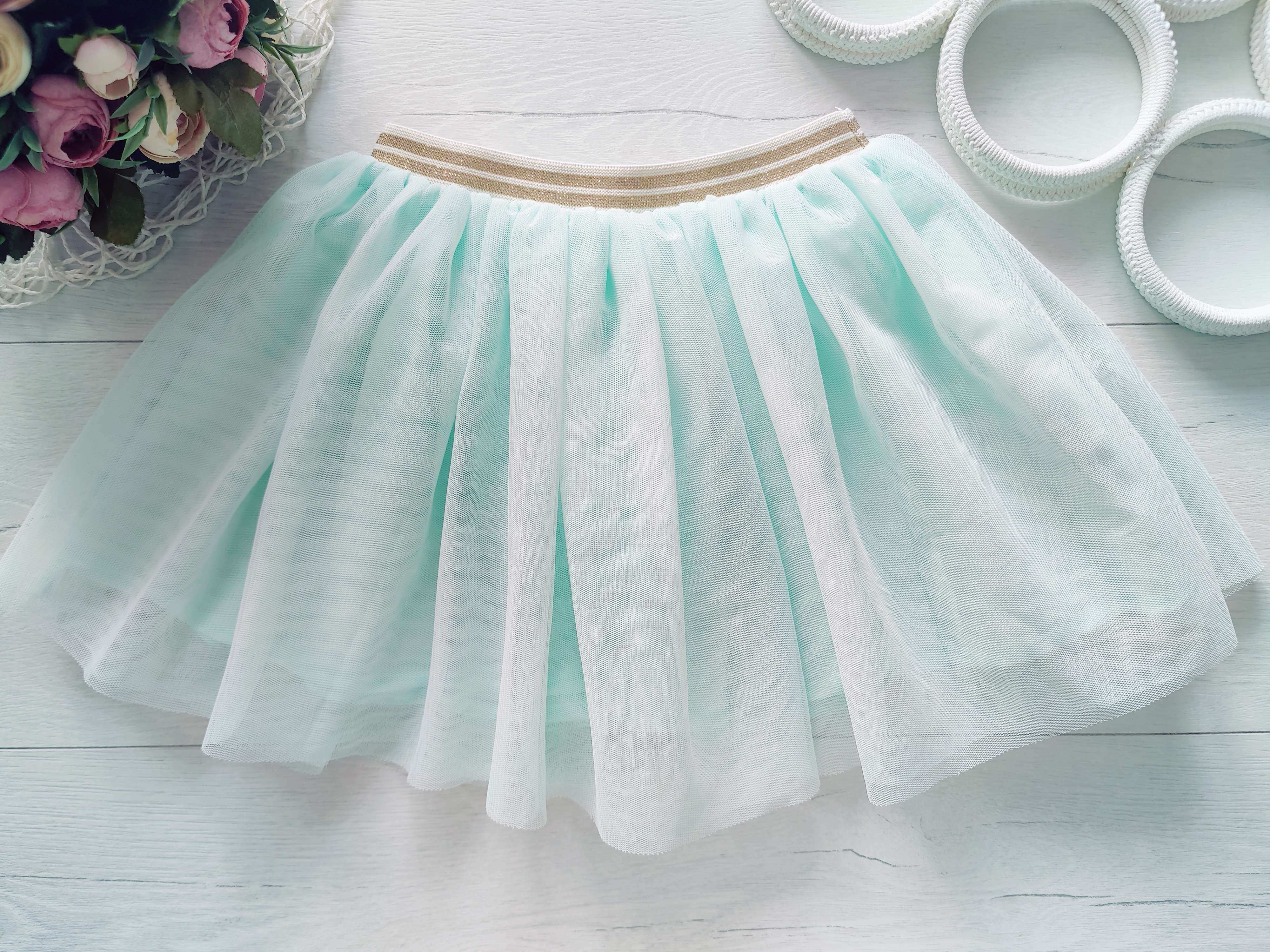 2,4 роки, зріст 98,104 М'ятна спідниця фатин