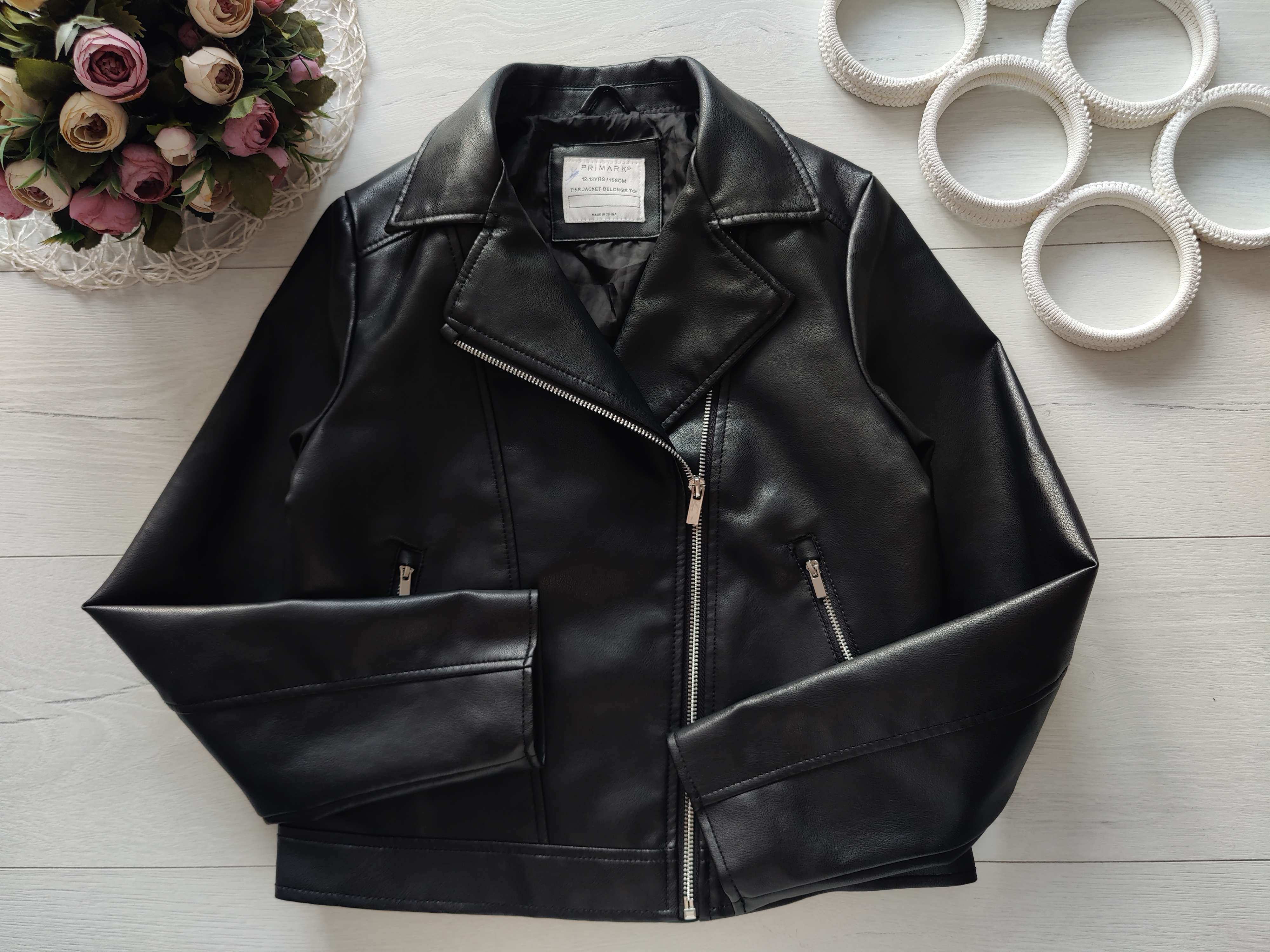 12,13 років, зріст 158 Кожанка косуха для дівчинки