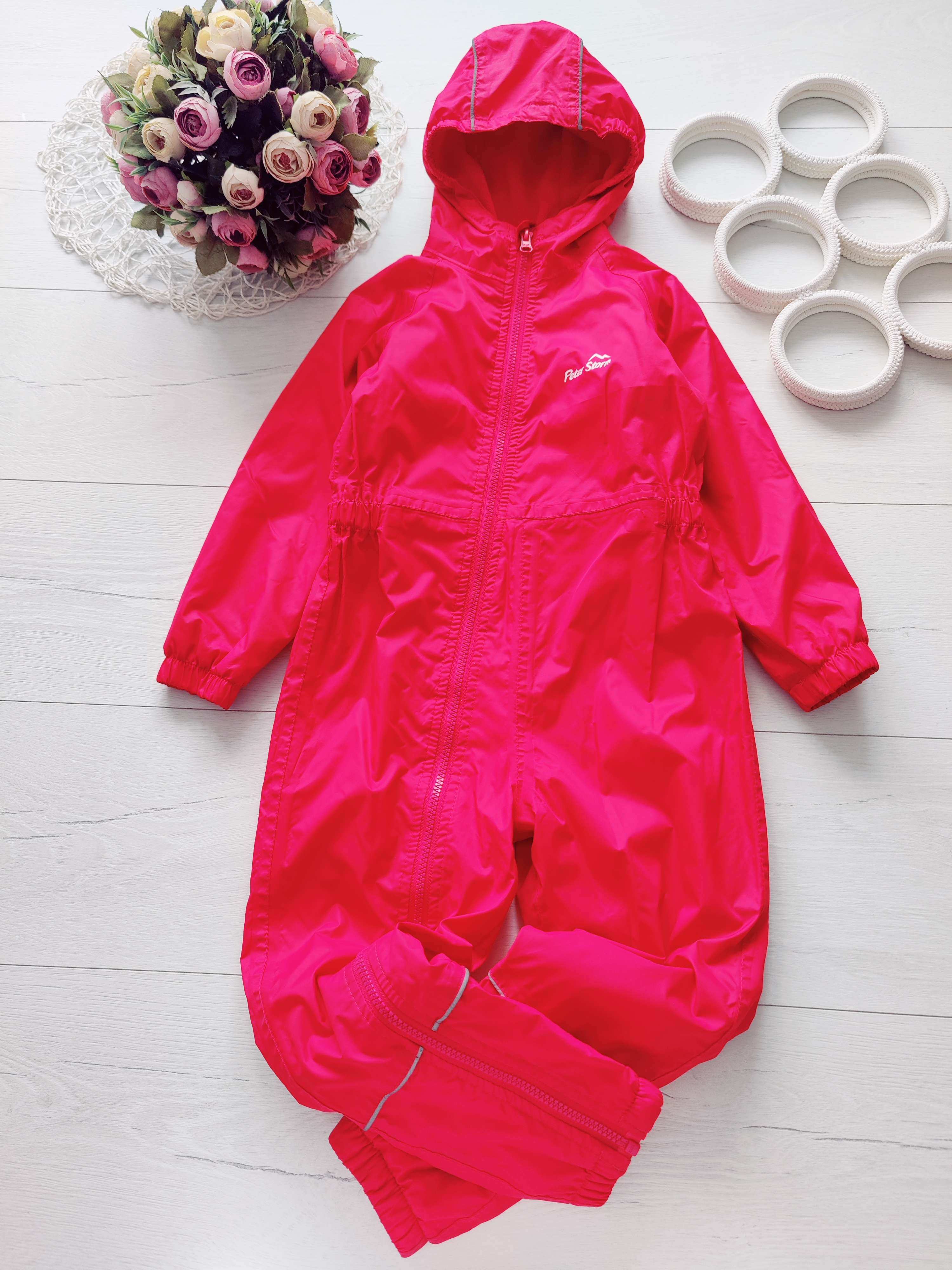 3,4 роки, зріст 98,104 Демісезонний комбінезон на флісі для дівчинки