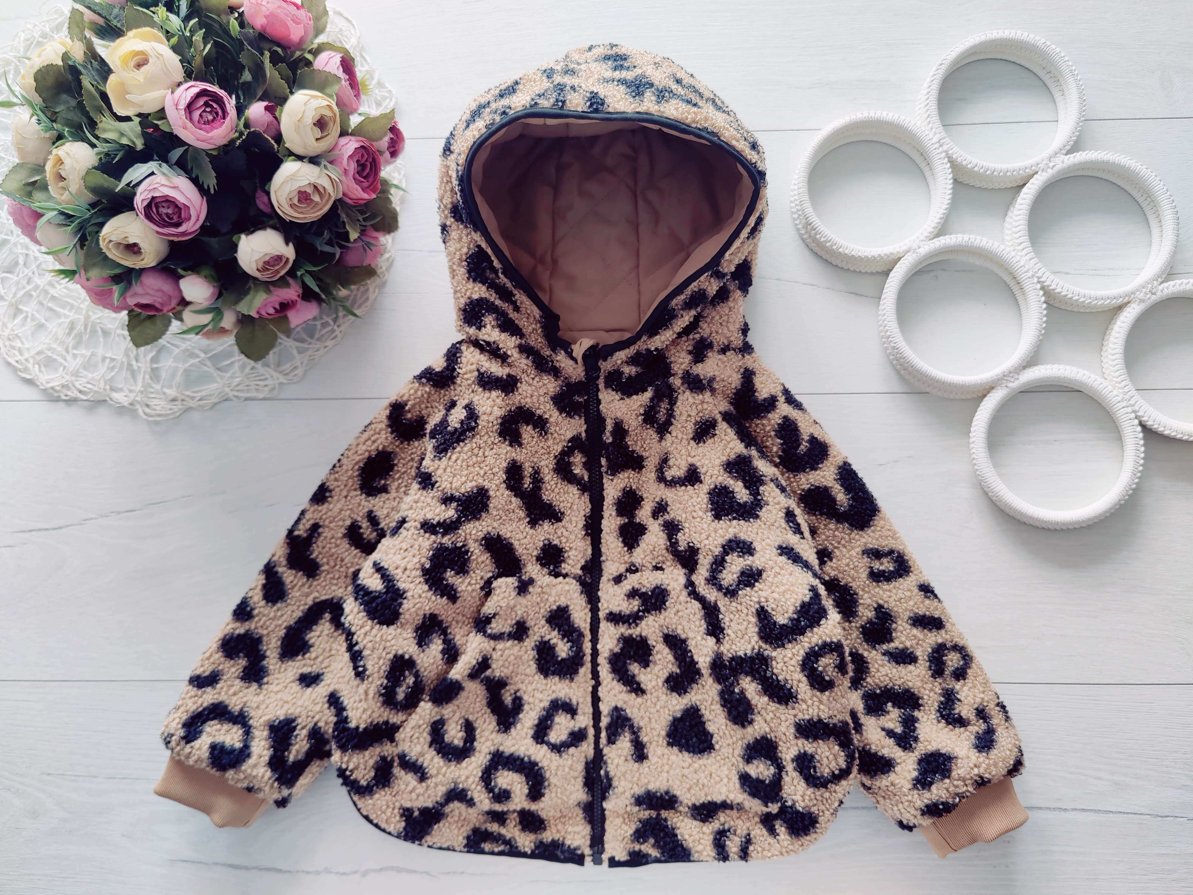 12 міс, зріст 80 Двостороння демісезонна дитяча курточка двостороння