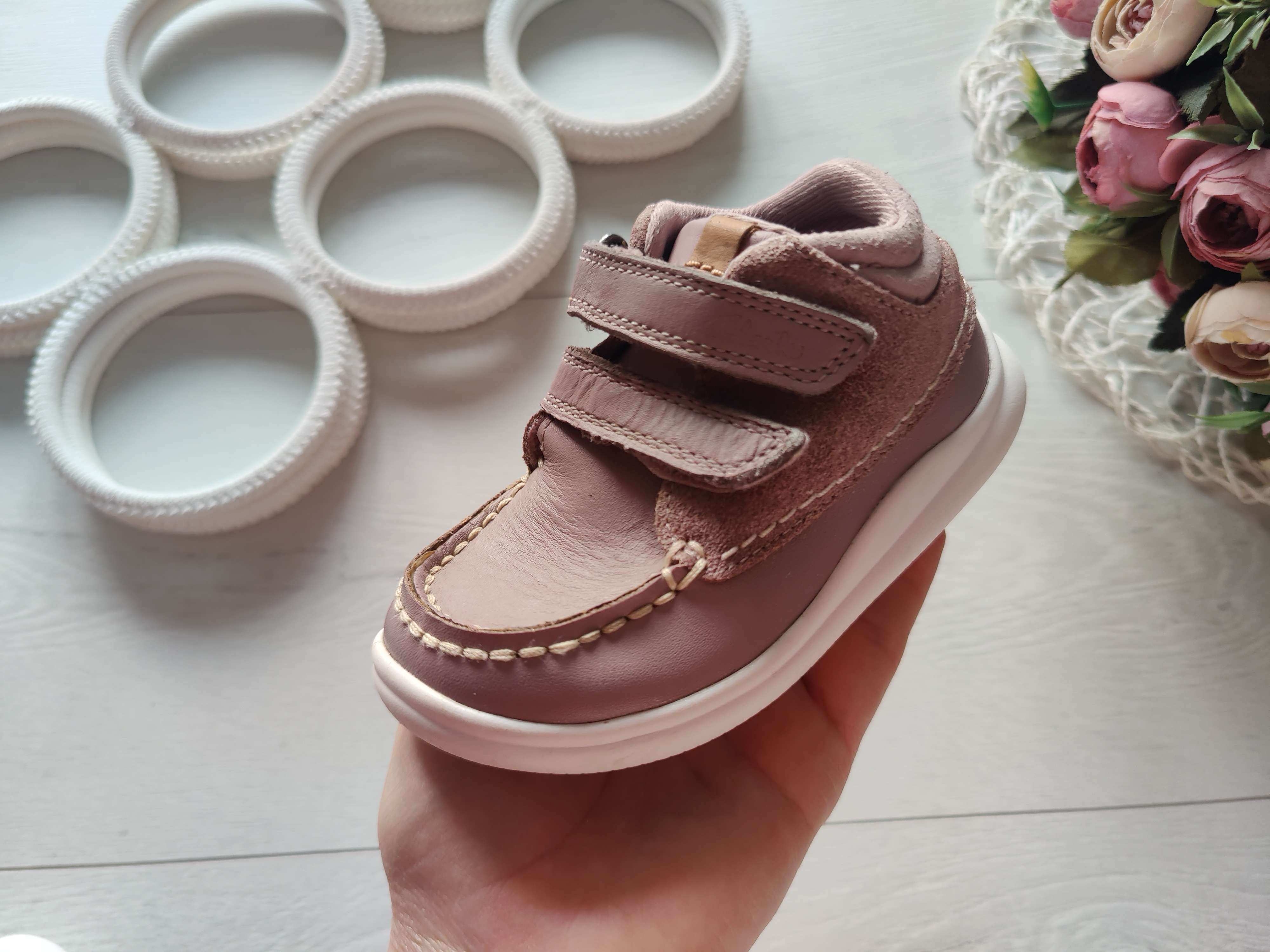 22 (14 см) №2 Шкіряні демісезонні черевики для дівчинки