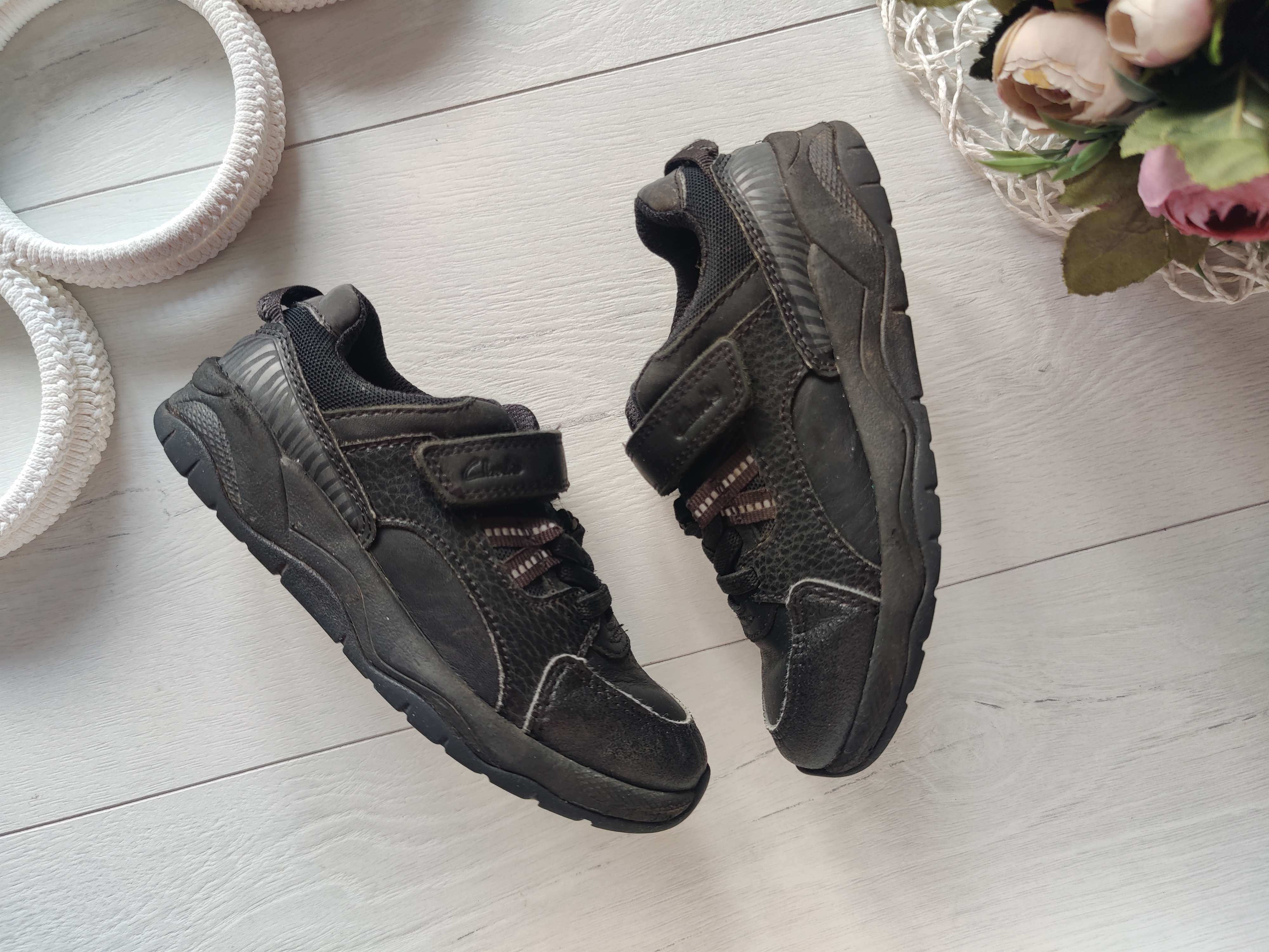 27 (17,5 см) Шкіряні демісезонні кросівки для хлопчика на липучках