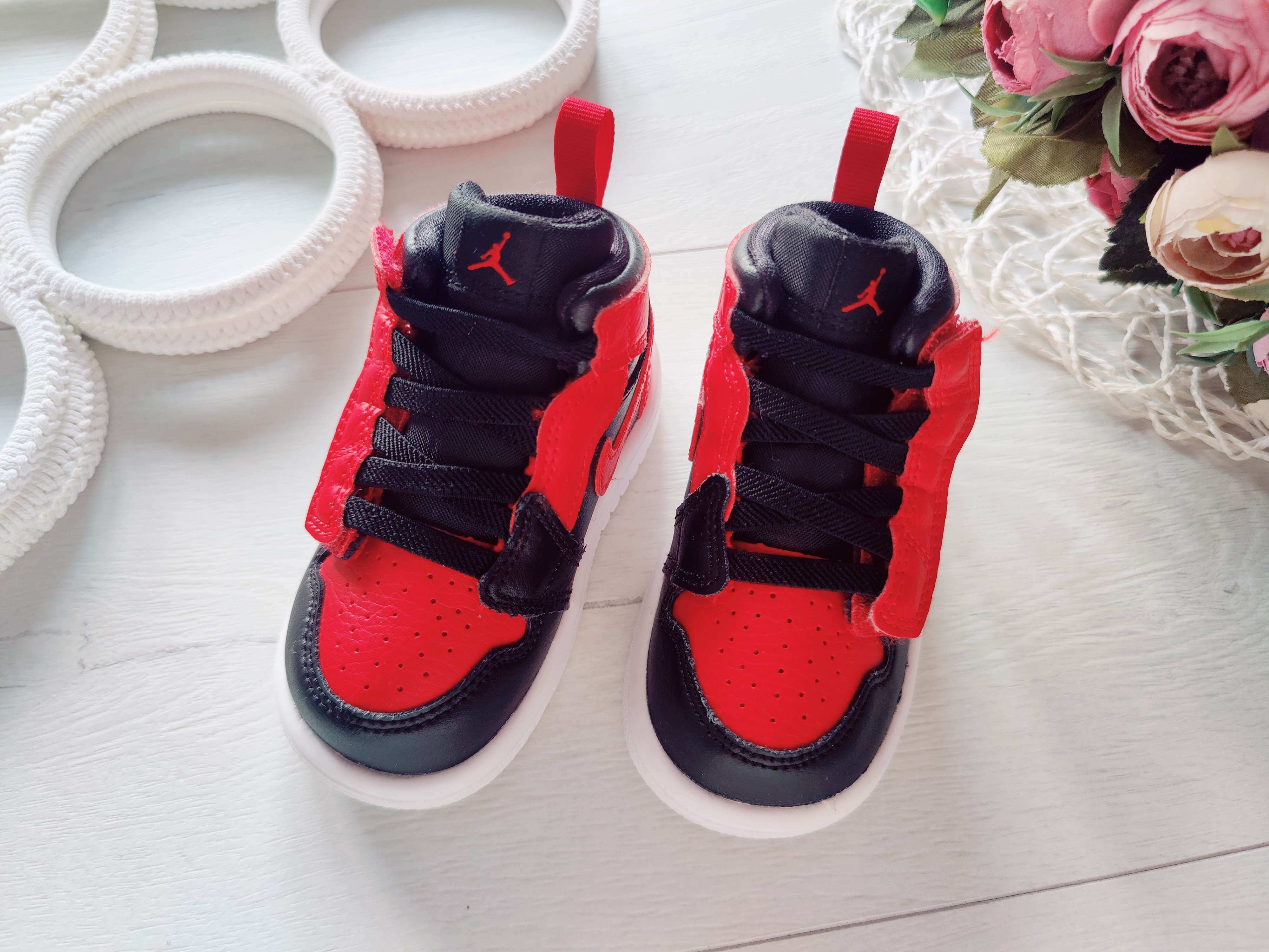 20-21 (13 см) Шкіряні кросівки на липучках Jordan