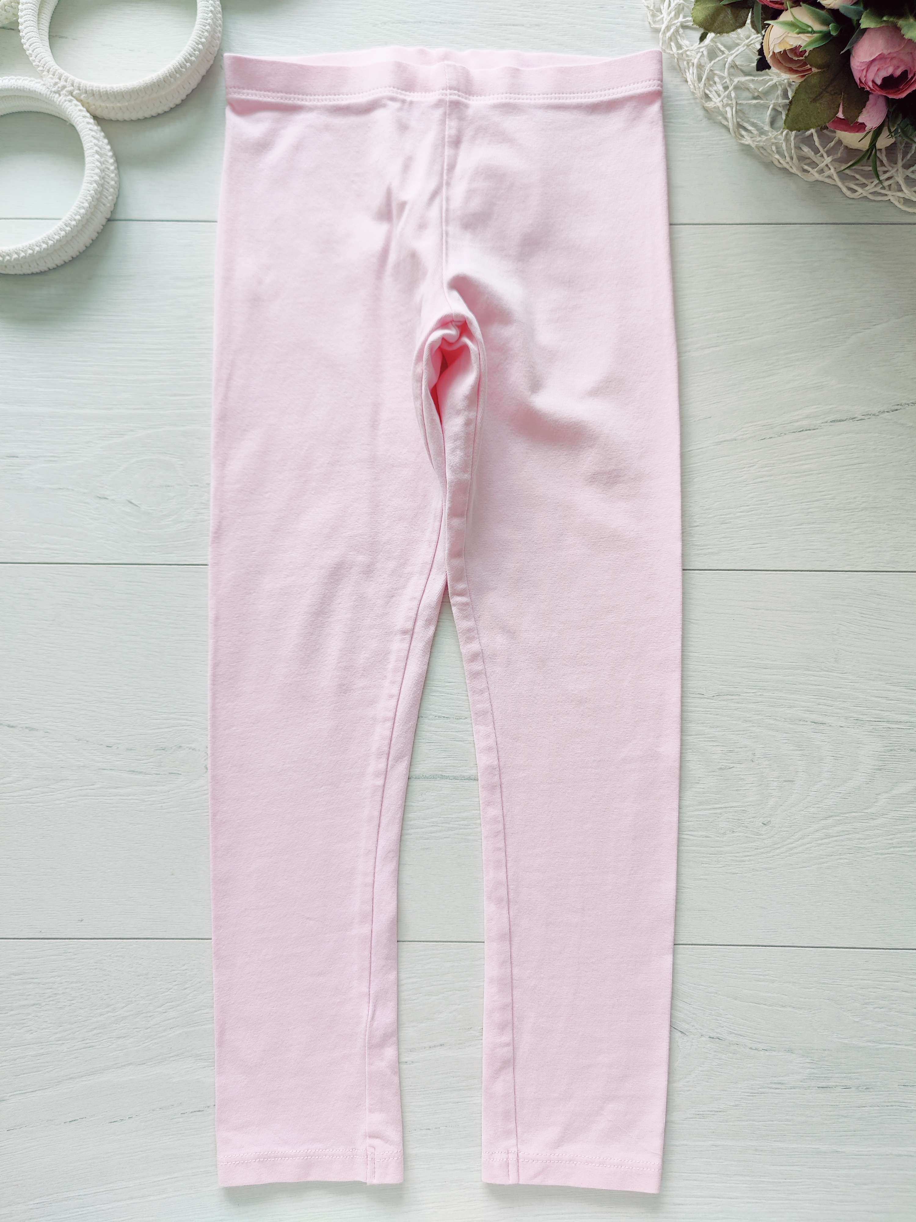 5,6 років, зріст 116 Лосини ніжно рожеві трикотажні