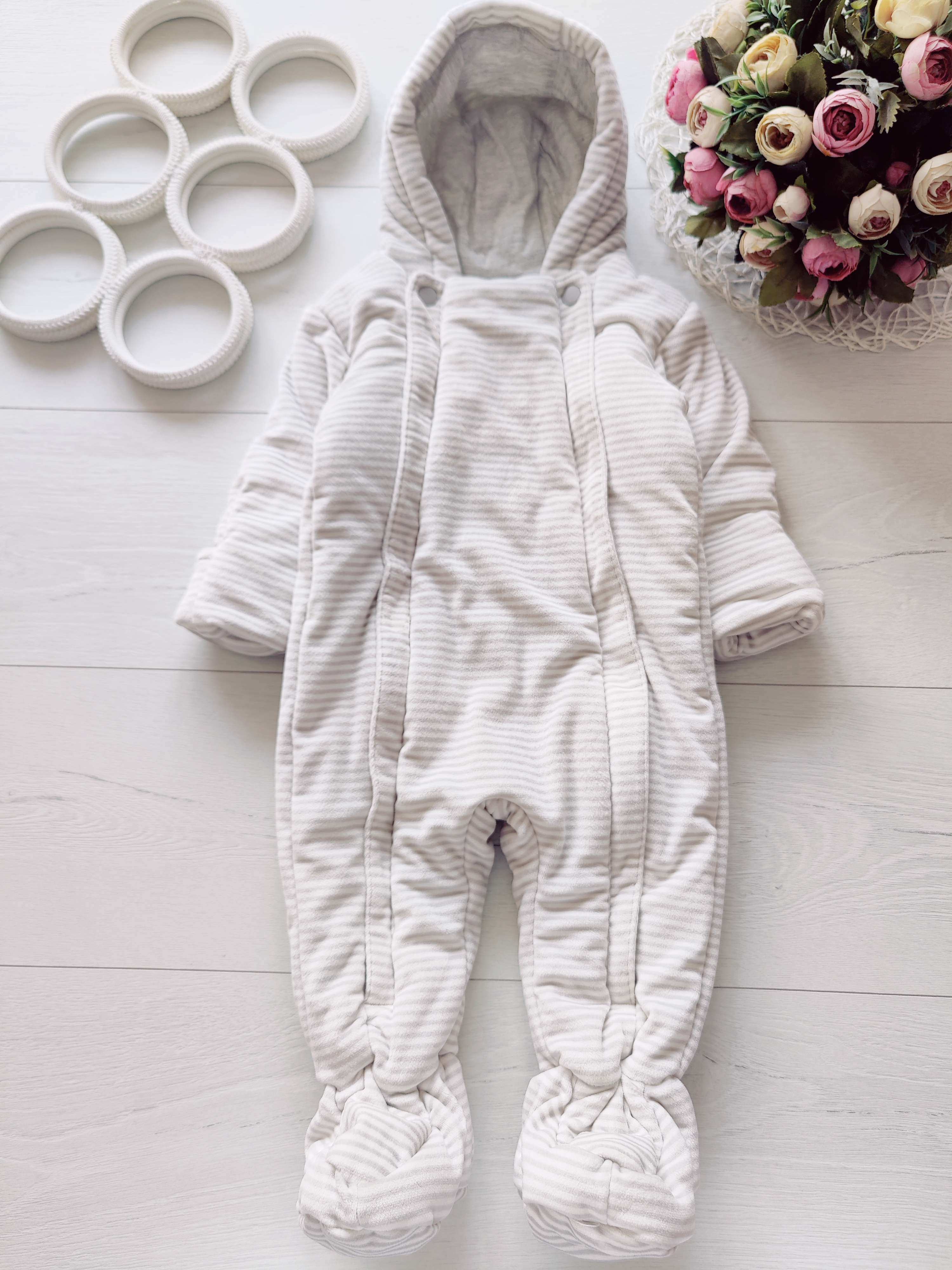 6,9 міс, зріст 72 Теплий комбінезон на синтепоні