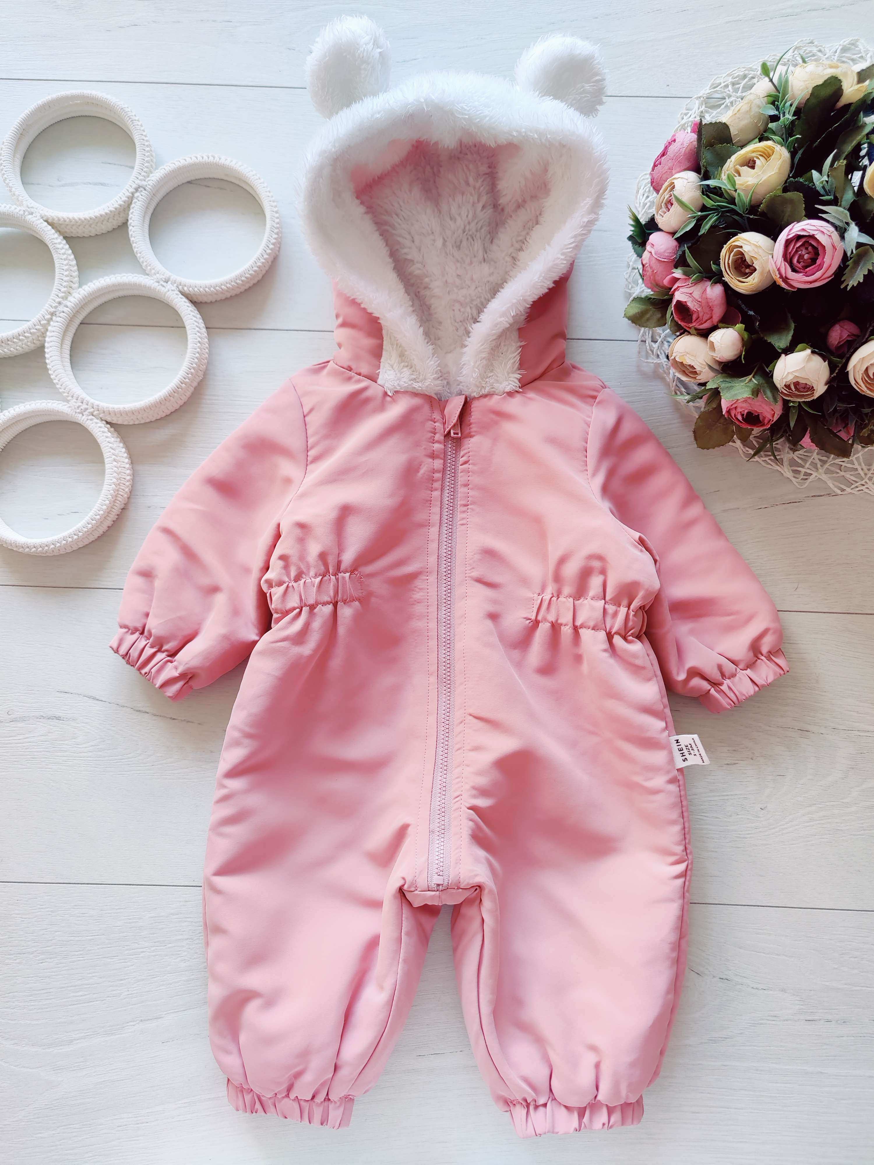 1-3 міс, Демієзонний комбінезон для дівчинки