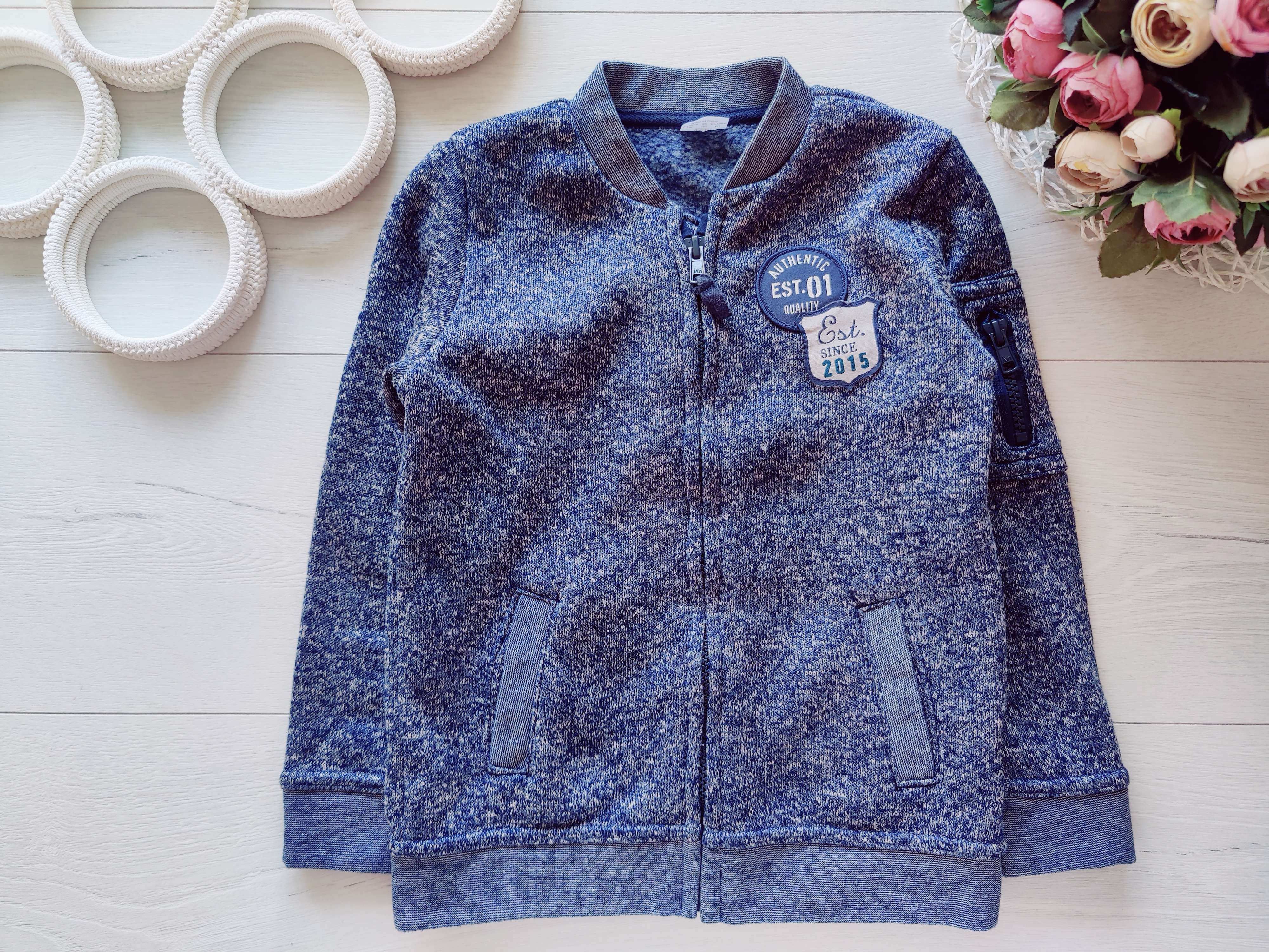 6,7 років, зріст 122 Тепла кофта на блискавці