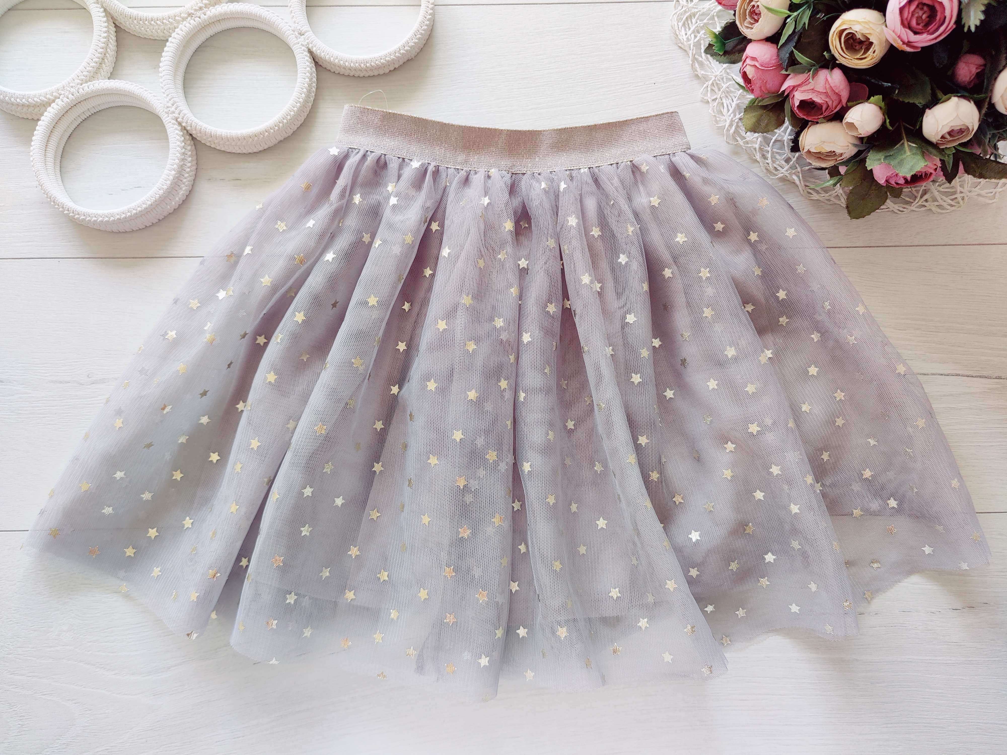 6,7 років, зріст 116,122 Дитяча пишна спідниця в паєтках