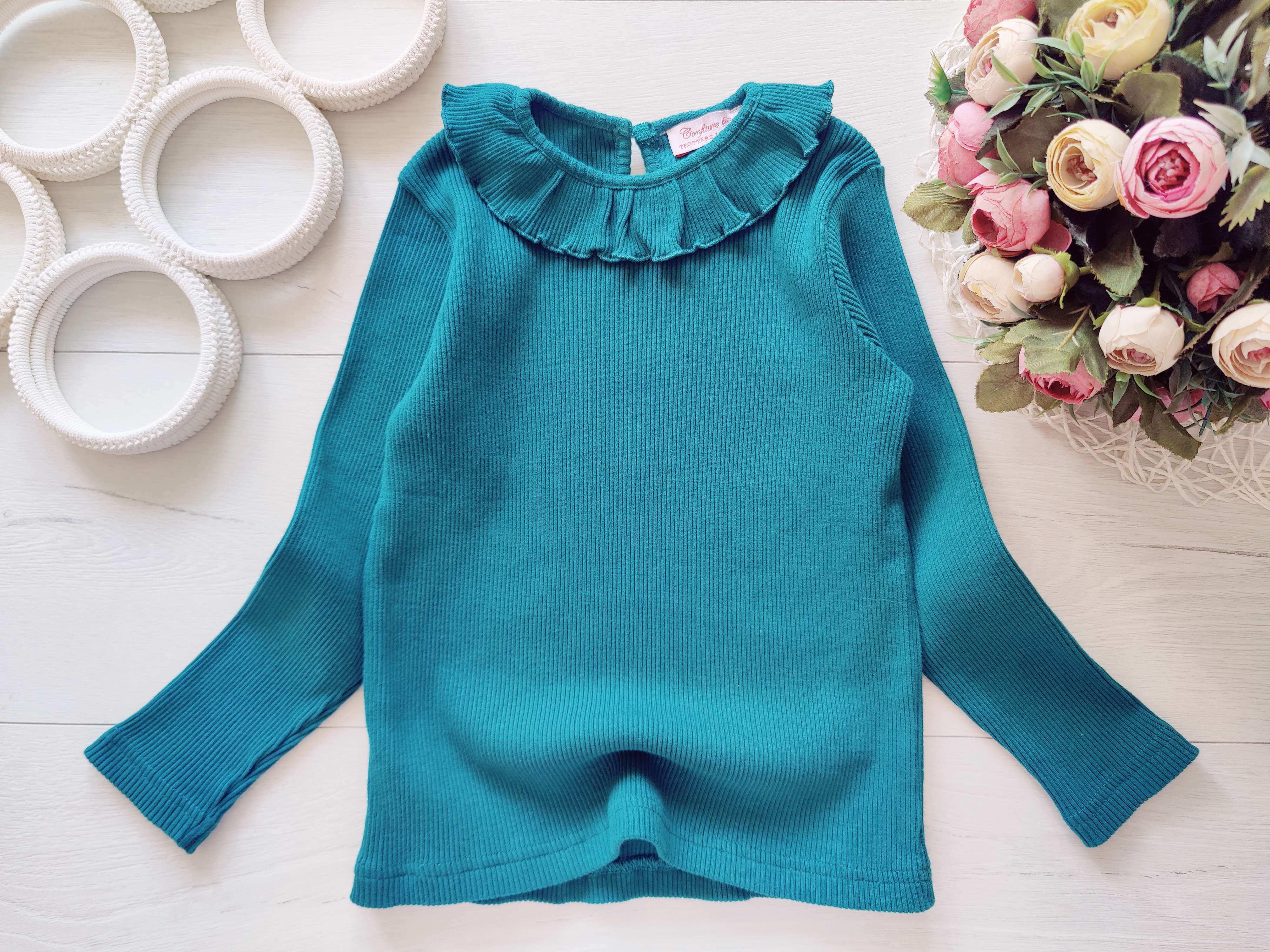 4,5 лет, рост 104,110 Лонгслив для девлчки в рубчик