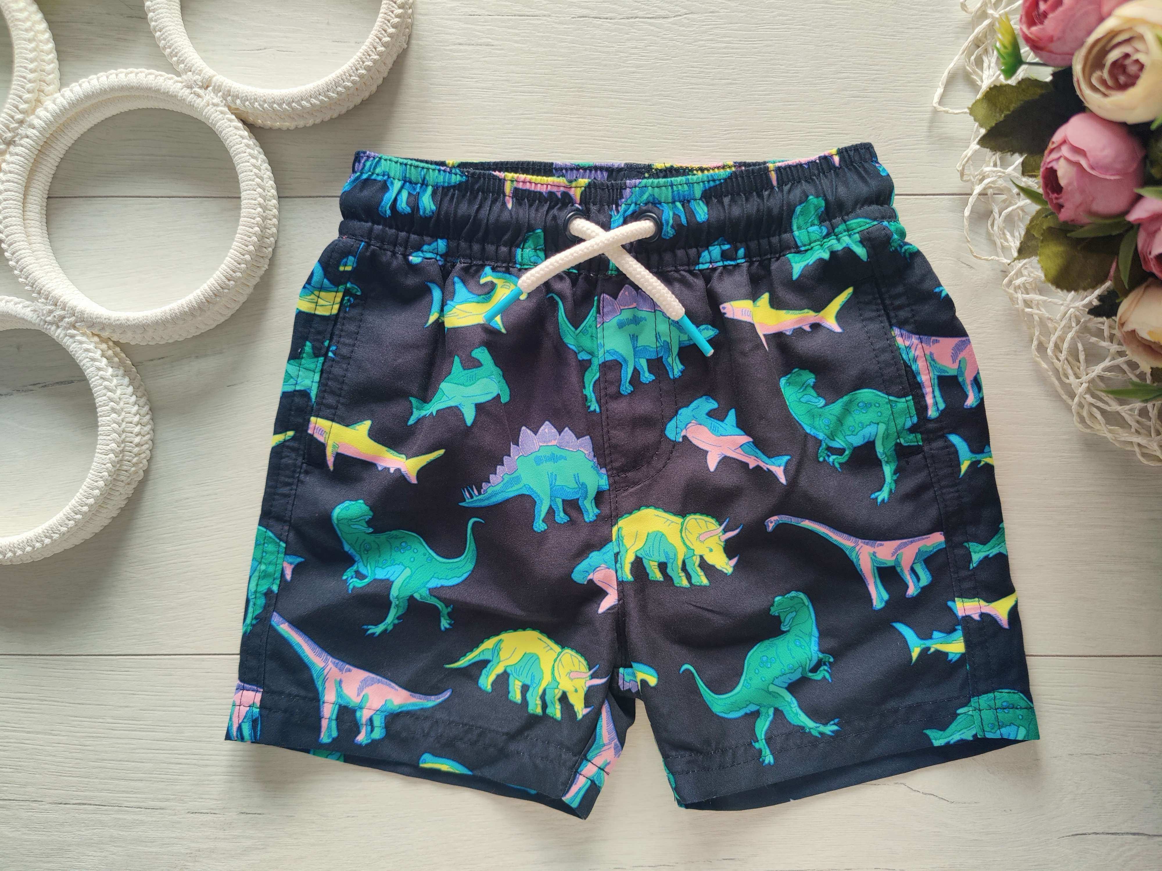 12,18 мес, рост 83 Яркие легкие летние шорты для мальчика