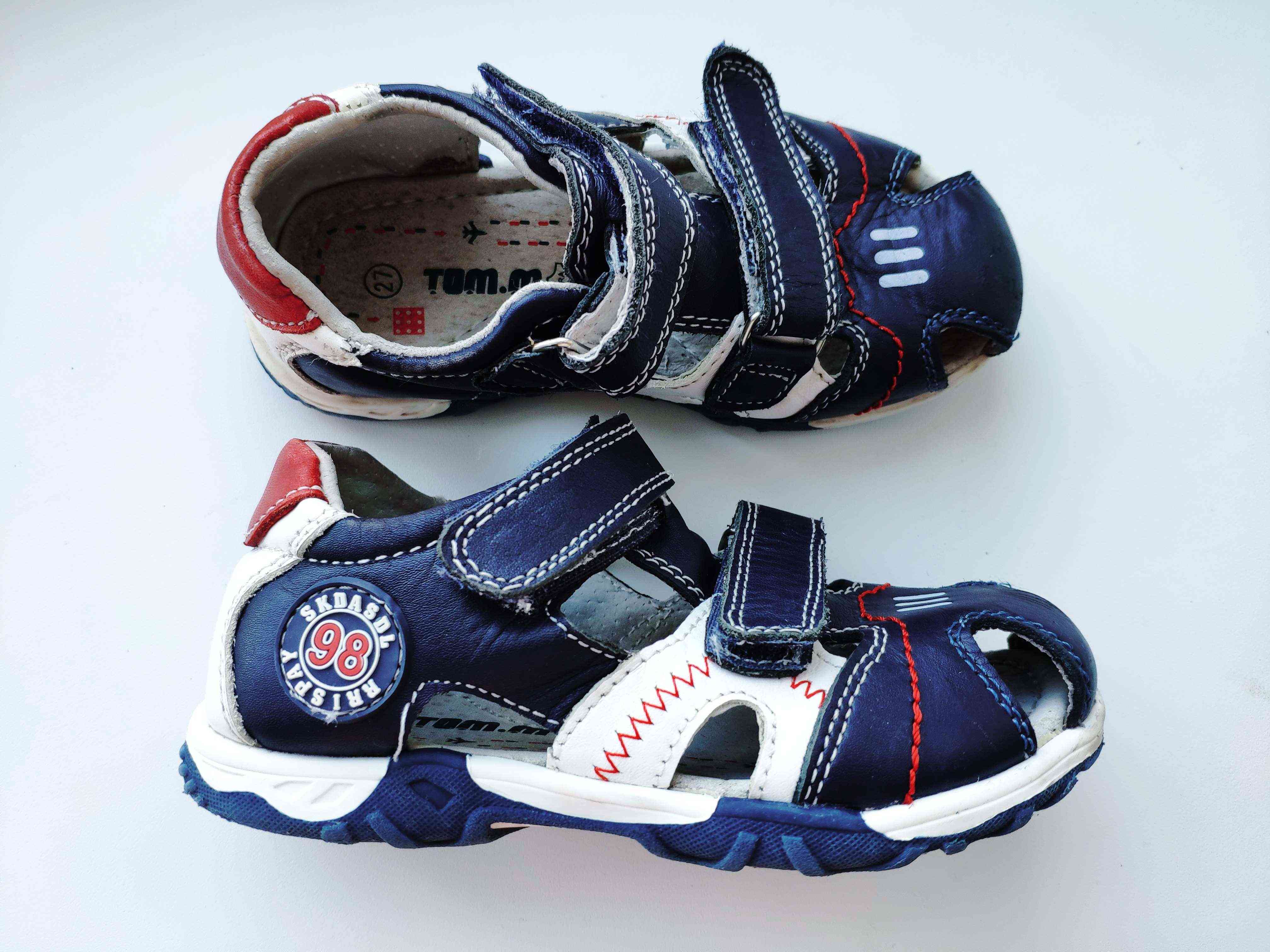 26-27 (17 см) Ортопедичні шкіряні босоніжки для хлопчика