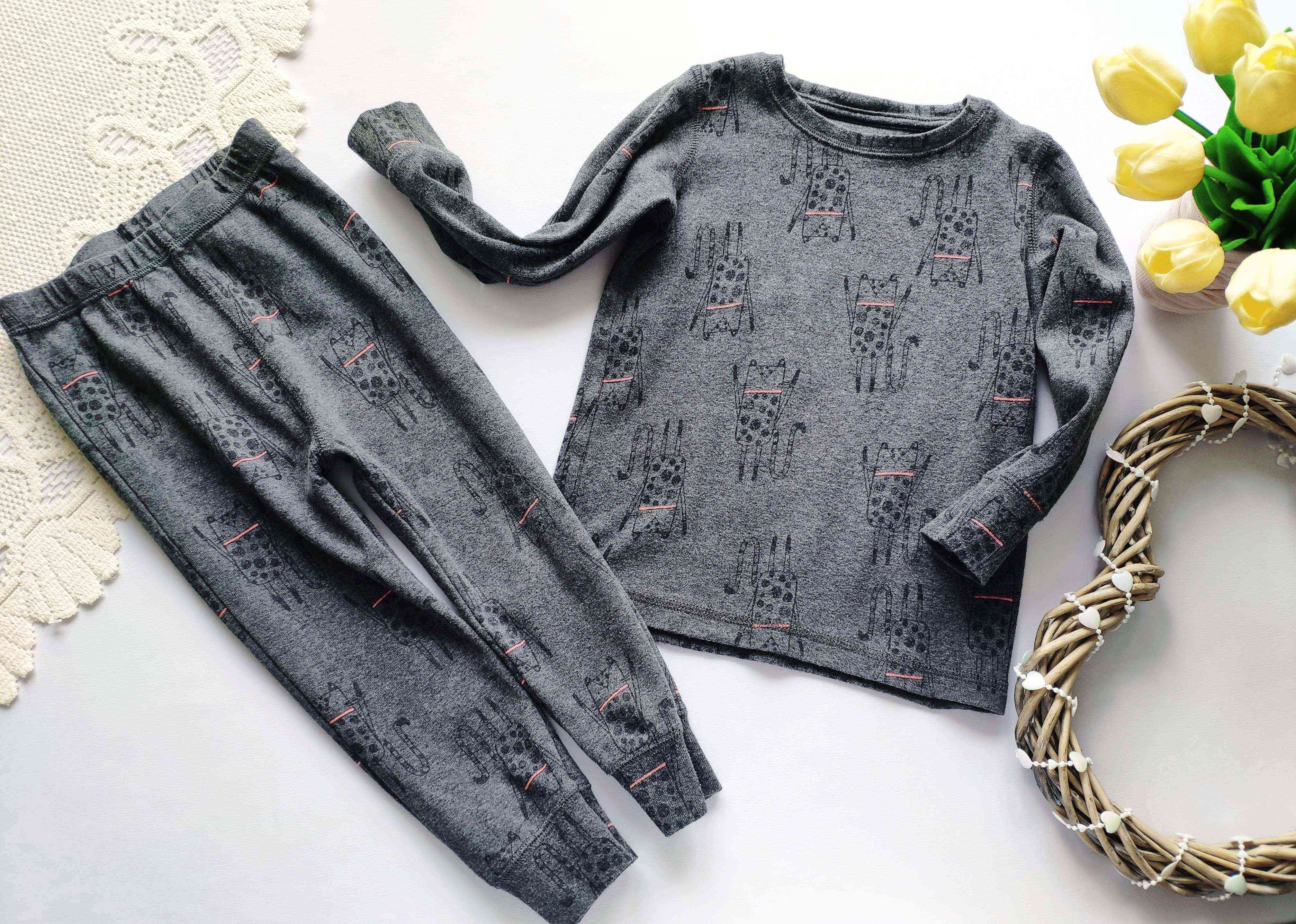 1,5\2 роки, зріст 92 Піжама для дівчинки в котах