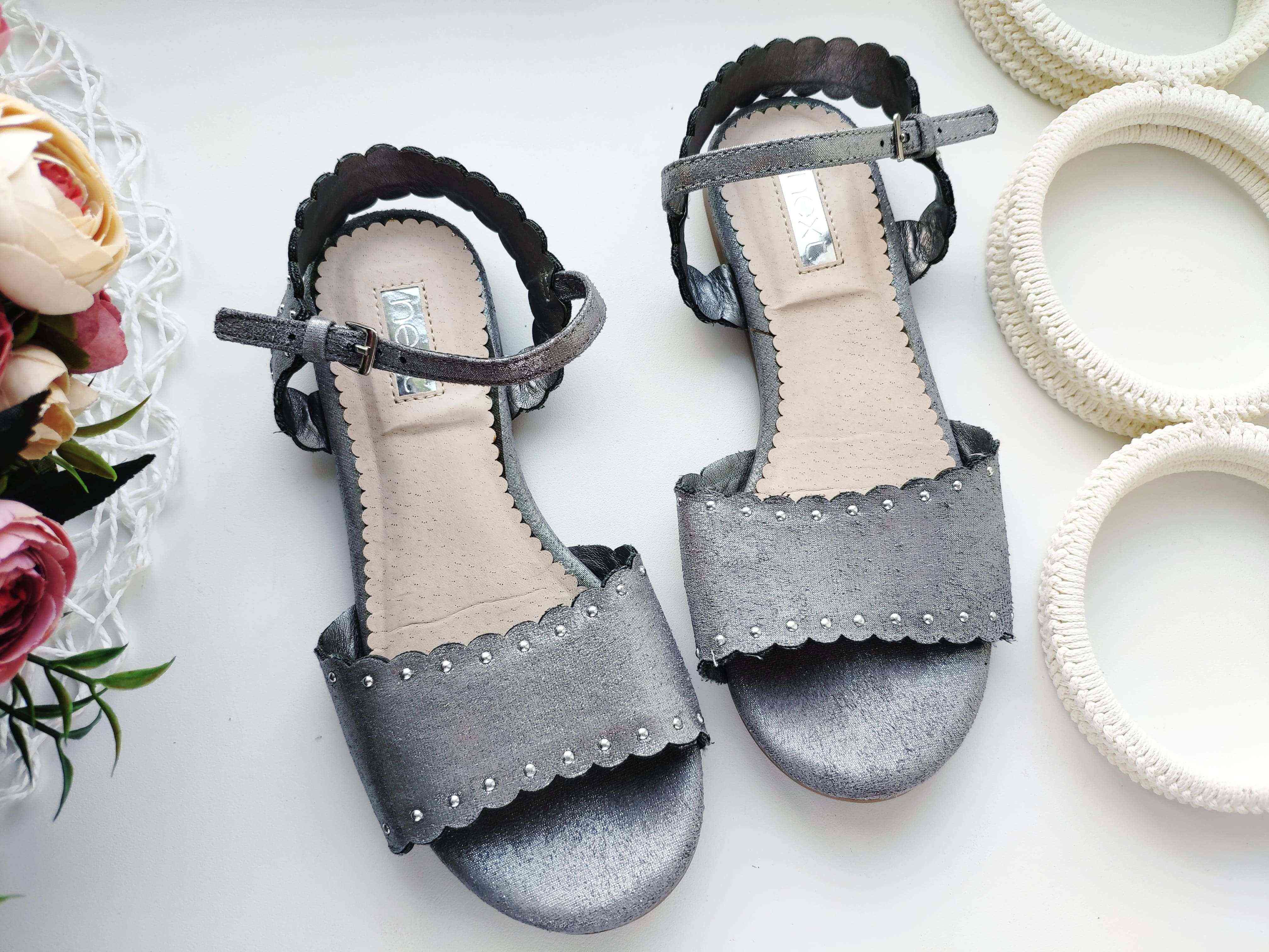 30 (19,5 см) Серебристые сандали