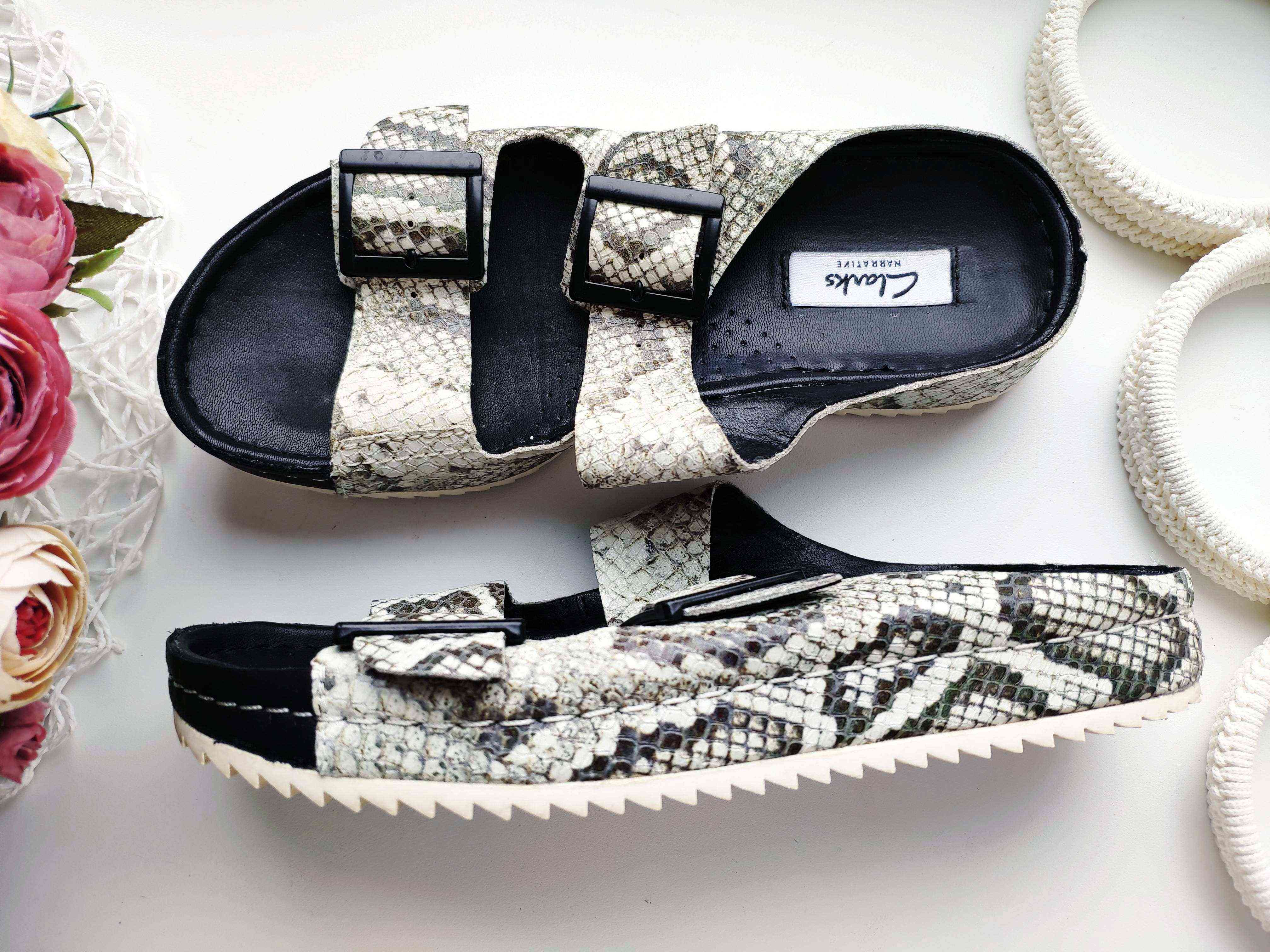 36 (23,5 см) Кожаные шлепанцы