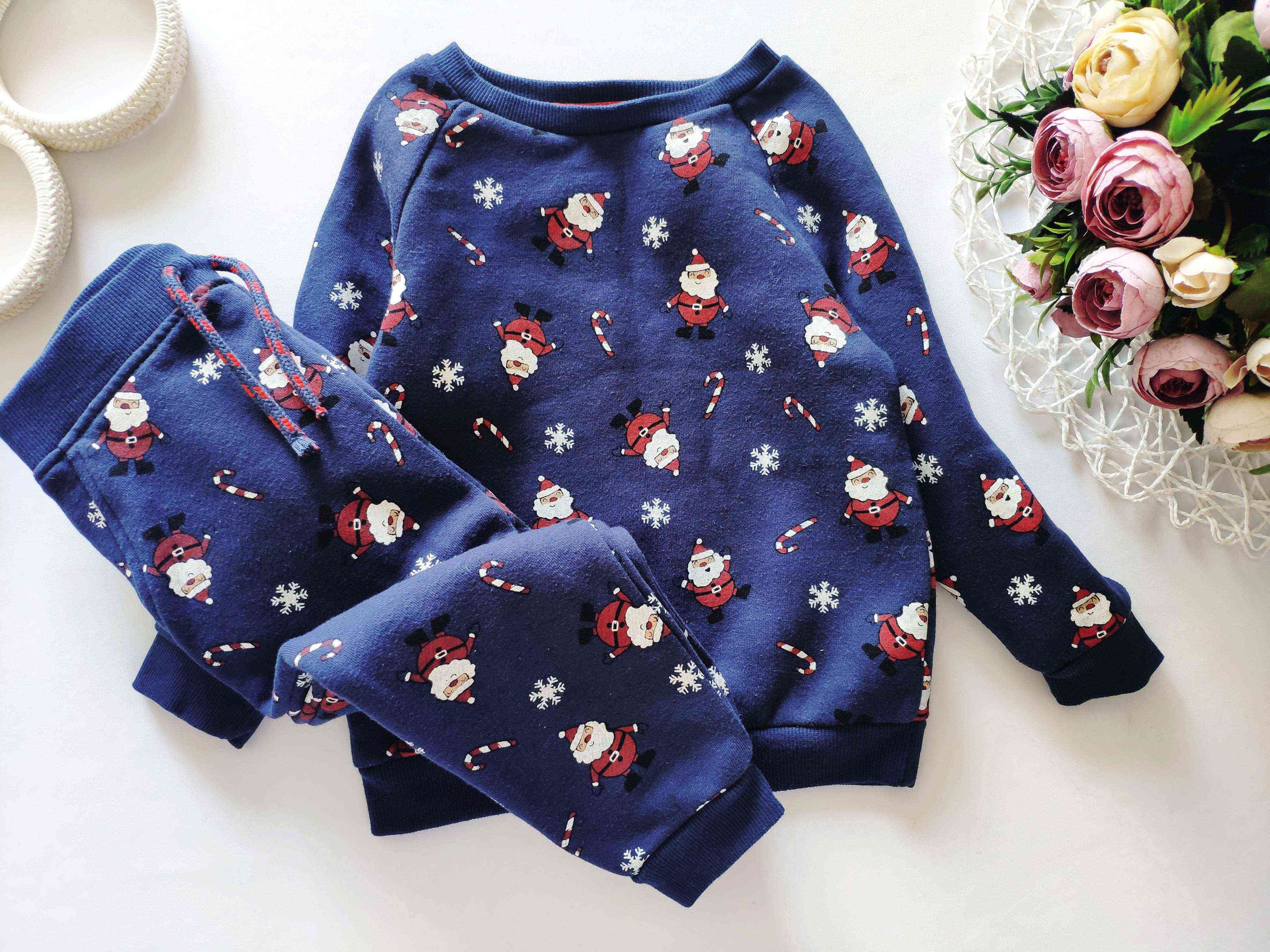 18\24 мес рост 92 Теплый костюм на флисе