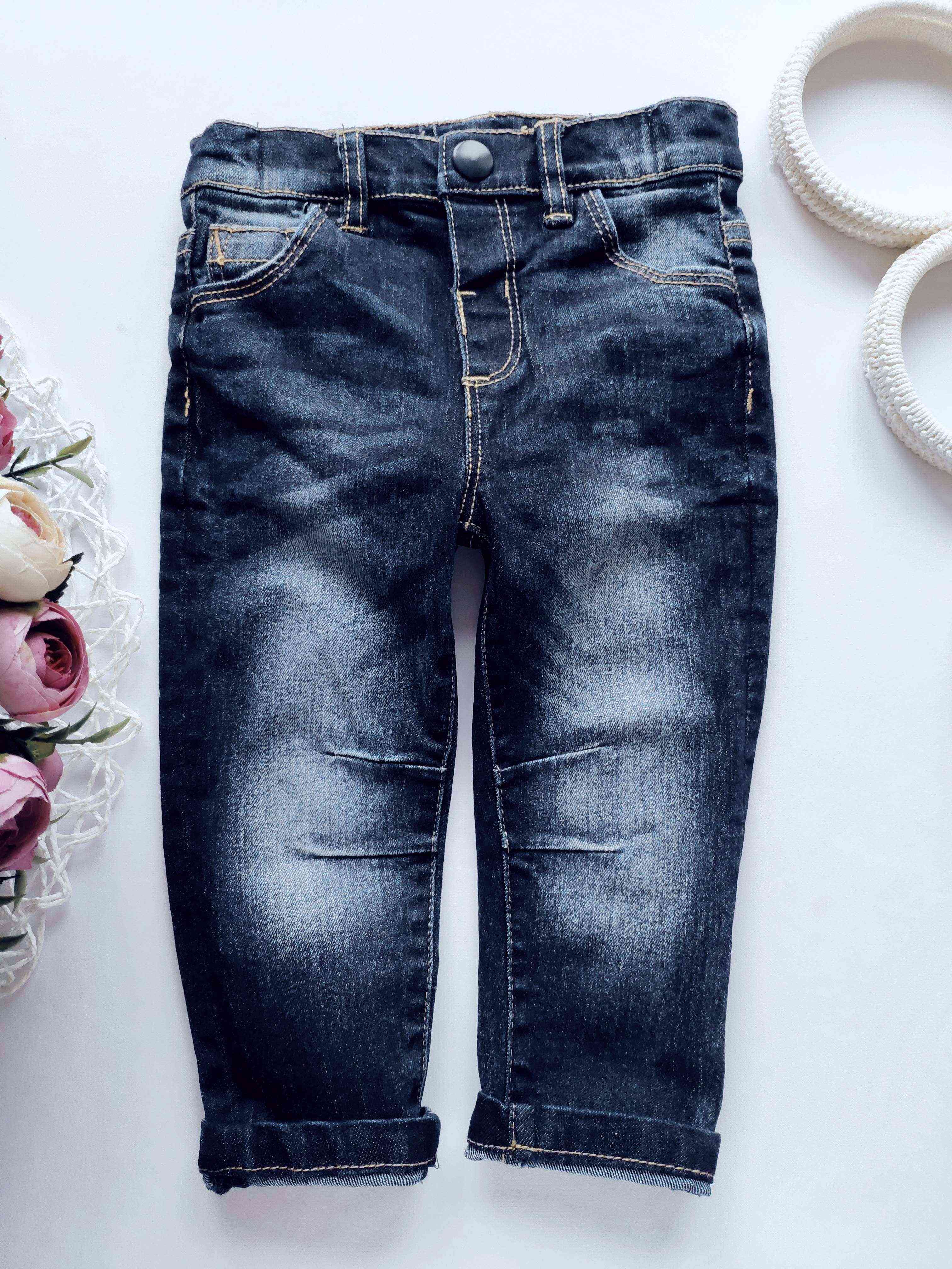 9,12 міс, зріст 80 Стрейчові джинси вузькочі