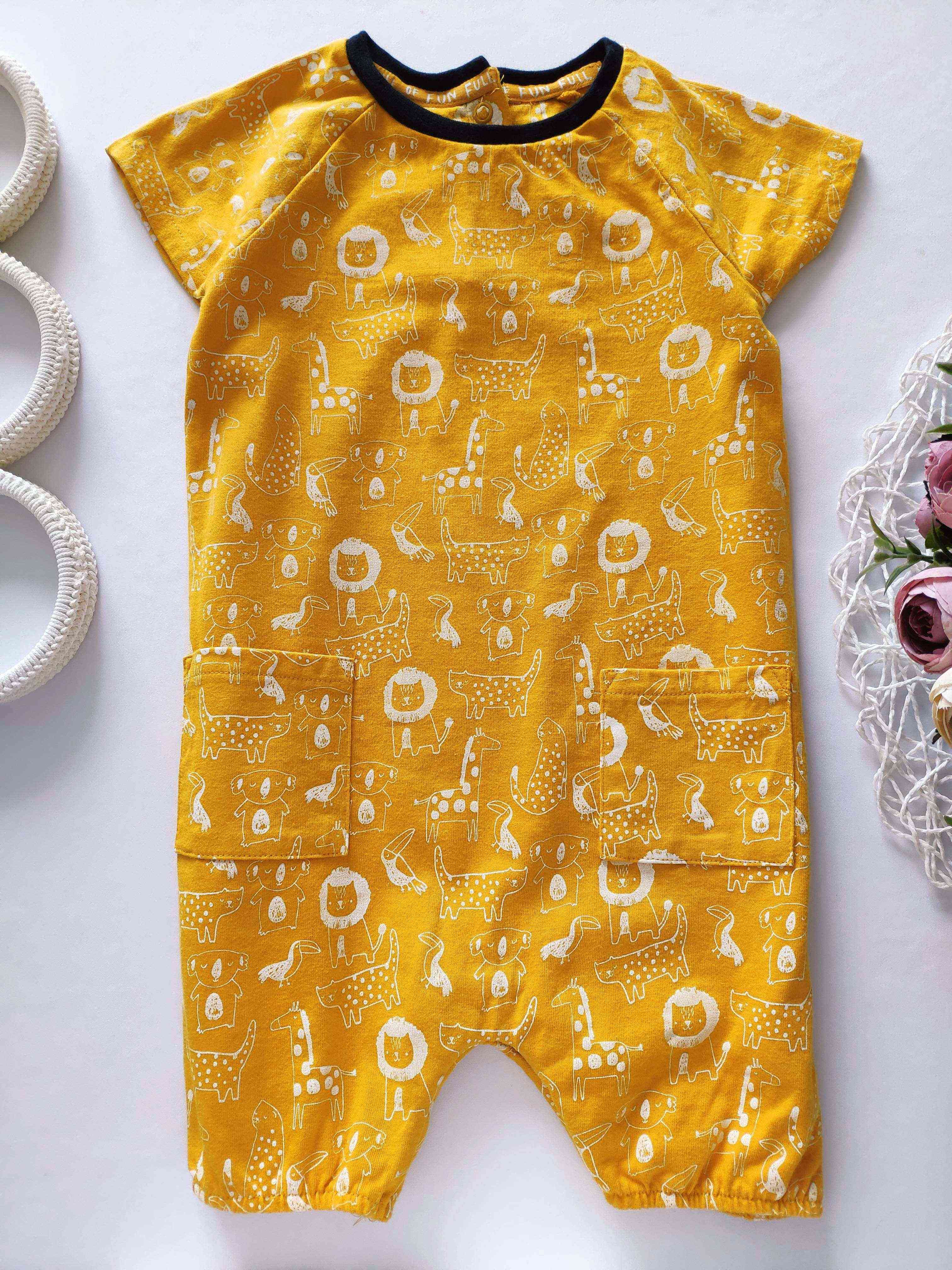 12\18 мес, рост 80,86 Ромпер в жирафах