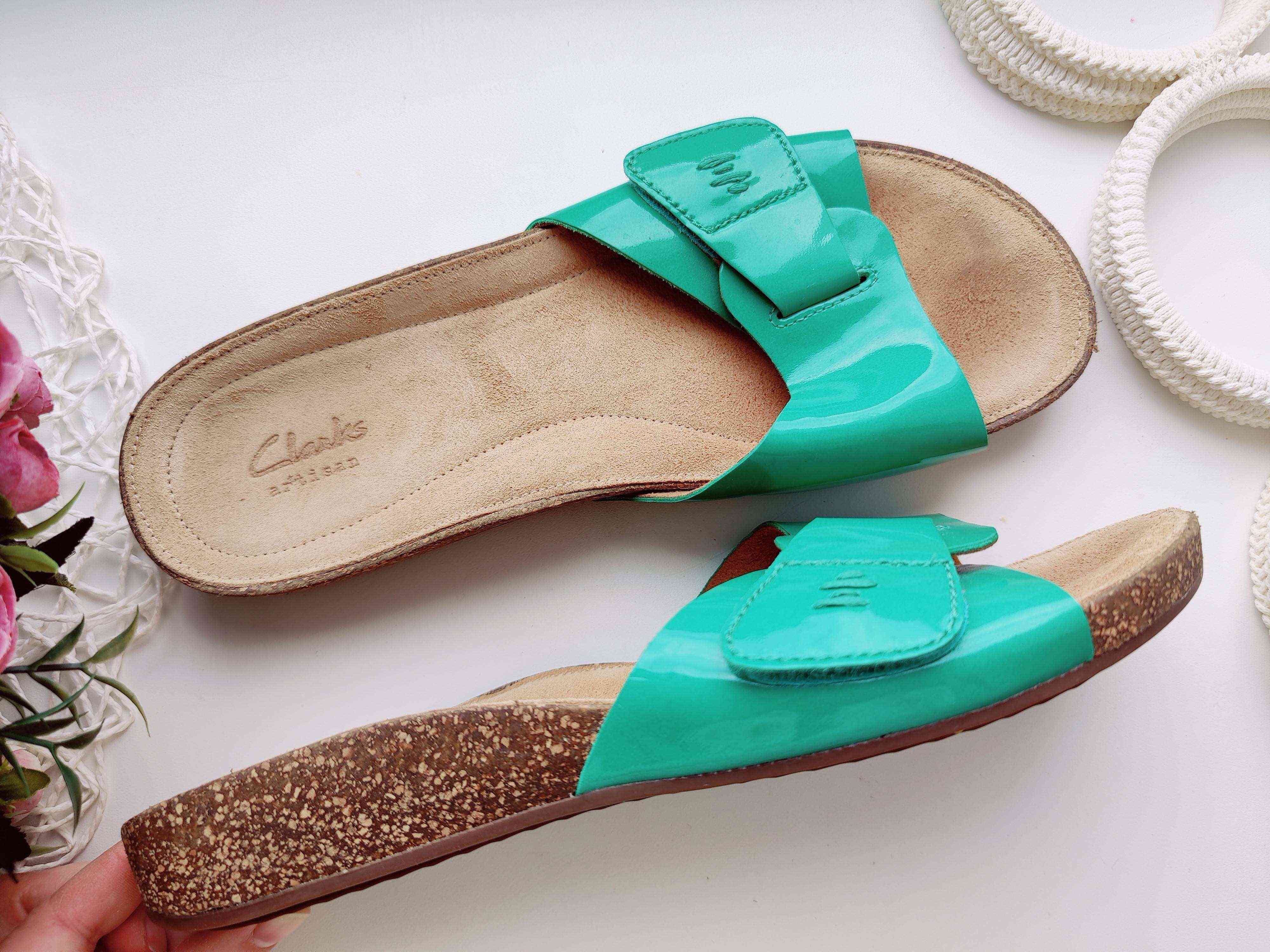 41 (26,5 см) Кожаные шлепанцы