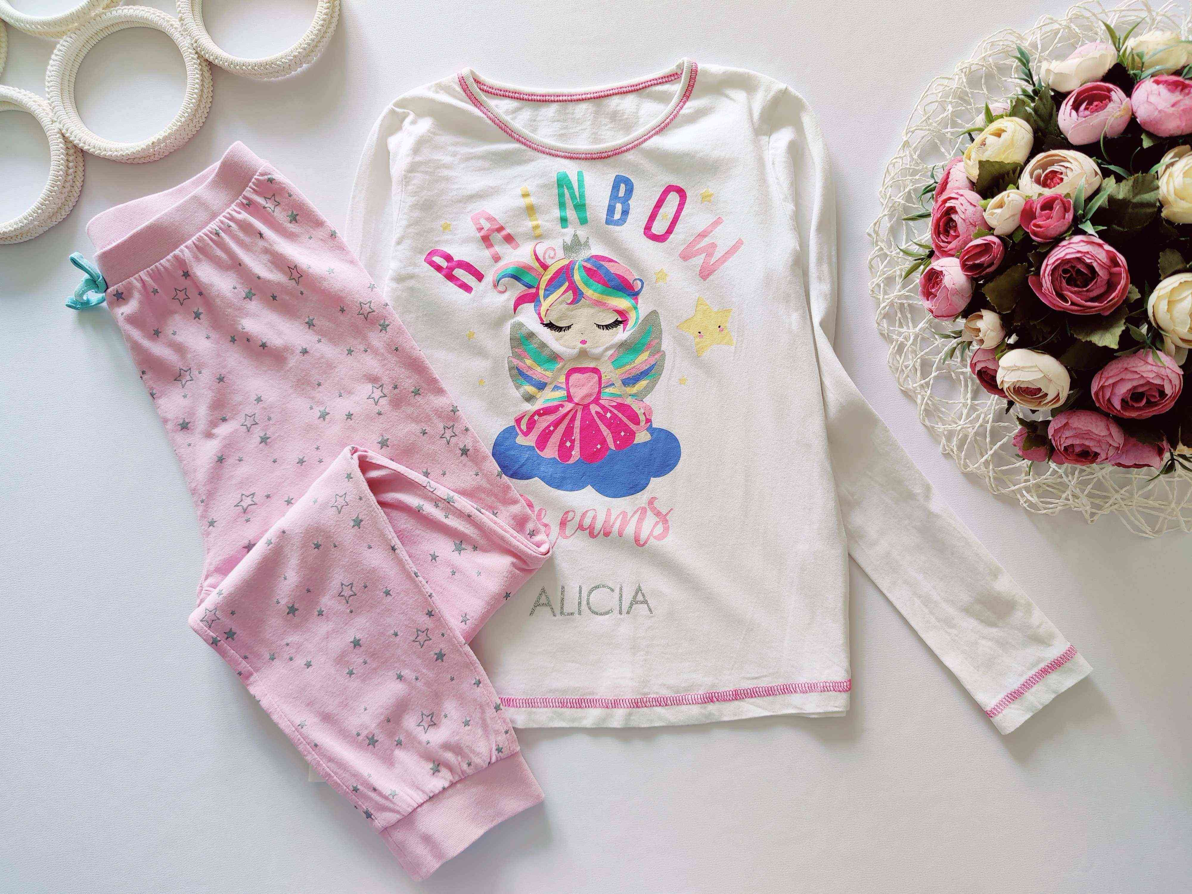 8,9 лет, рост 128,134 Хлопковая пижама