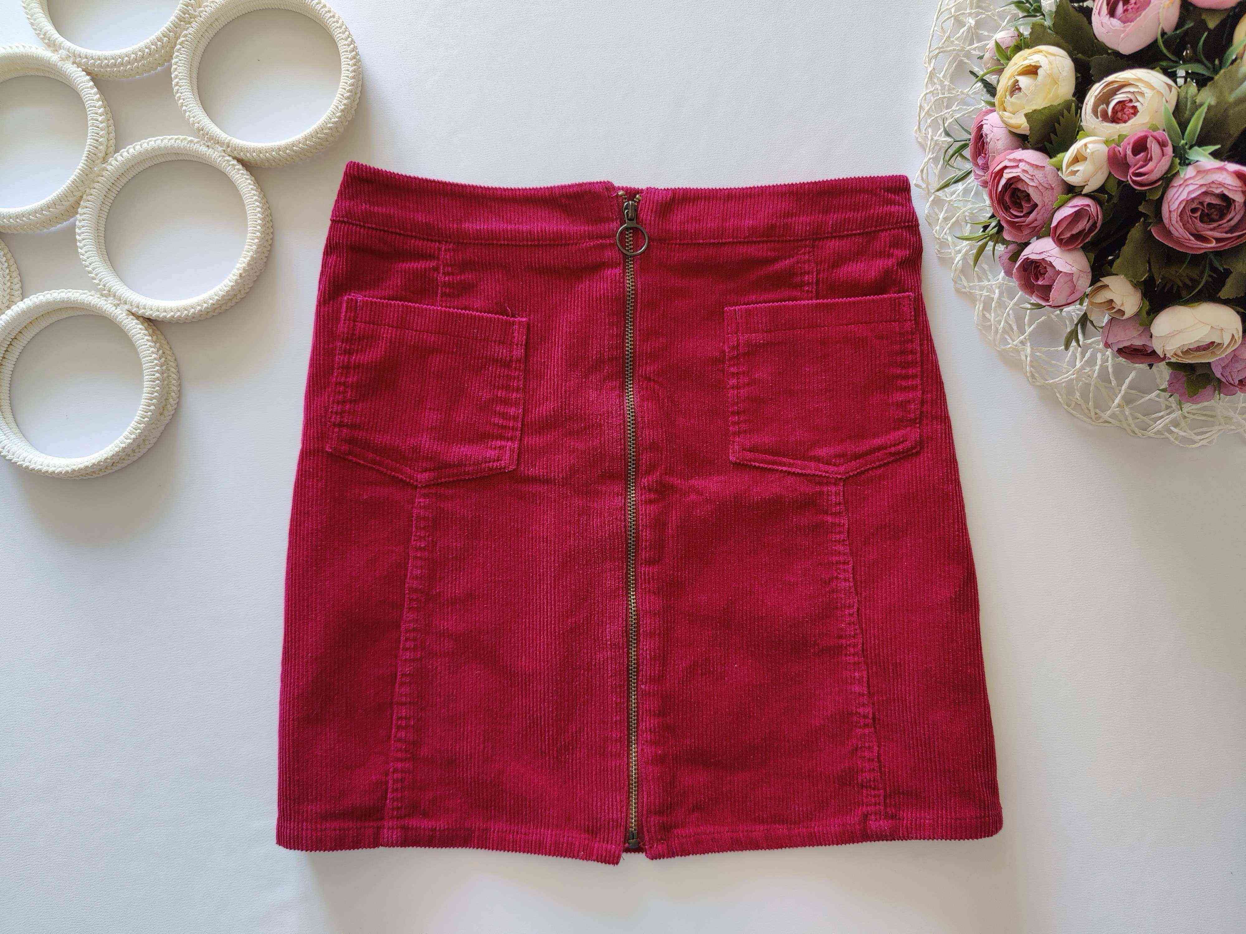11,12 лет, рост 146,152 Вельветовая юбка
