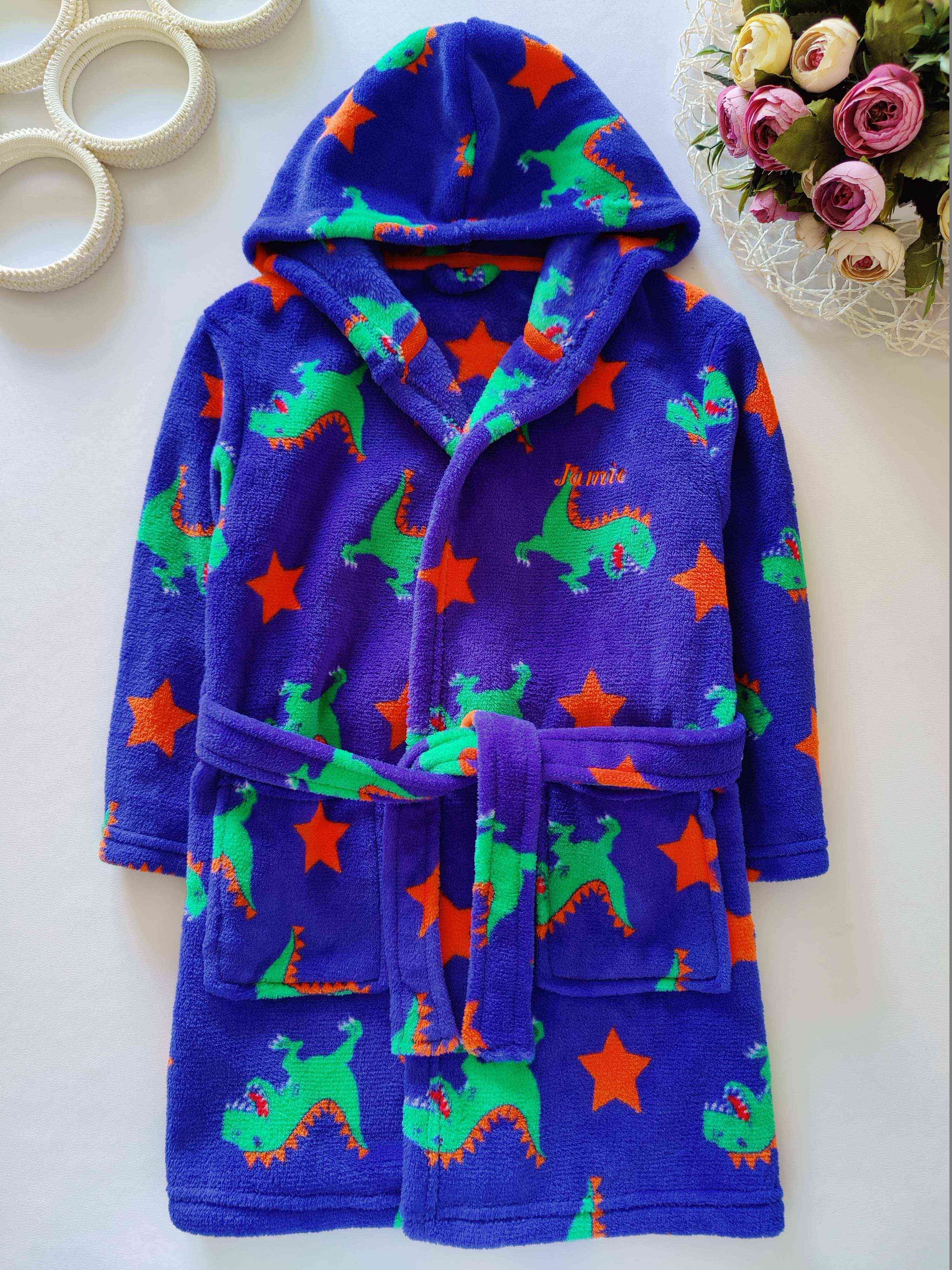 4,5 років, зріст 104,110 Халат у динозаврах