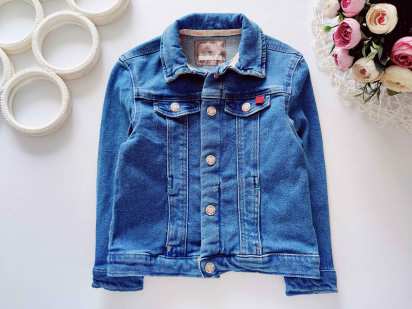 3,4 года, рост 104 Джинсовка на кнопках