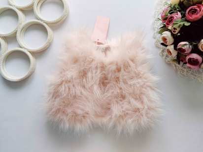 12,18 мес, рост 80,86 Новая меховая жилетка