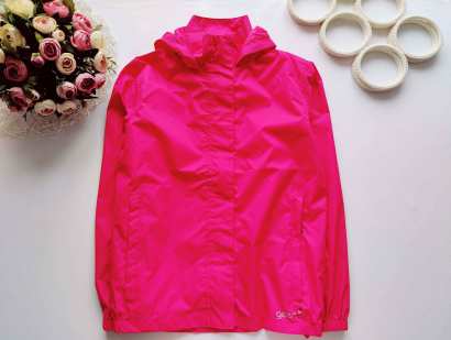 11,12 лет, рост 146,152 Ветровка дождевик с капюшоном