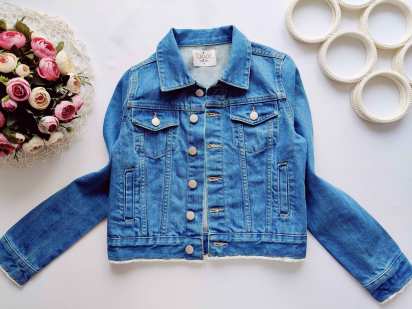 10 лет, рост 140 Джинсовка для девочки