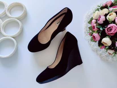 40 (26 см) Замшеві жіночі туфлі