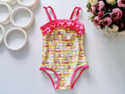 1,5,2 года, рост 86,92 Яркий детский купальник