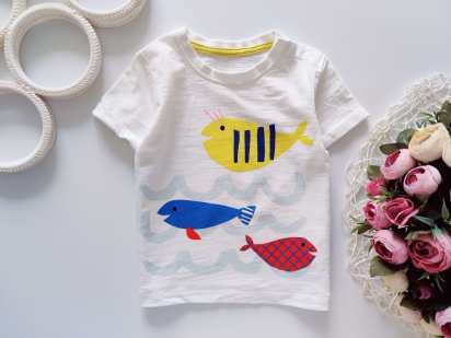 12,18 міс, зріст 83 Нова футболка з рибками