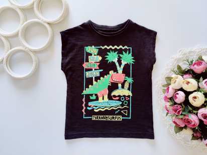 12,18 міс, зріст 80,86 Футболка з динозавром