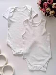 18,24 міс, зріст 86,92 Комплект нових білих дитячих боді