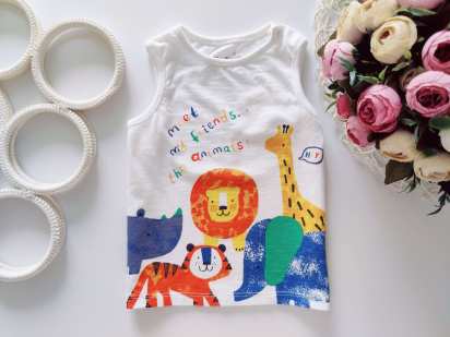12,18 міс зріст 86 Дитяча майка з тваринами