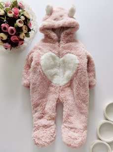 3,6 міс, зріст 68 Теплий комбінезон для дівчинки