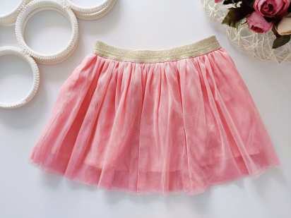 18,24 міс, зріст 86,92 Рожева дитяча спідниця, фатин