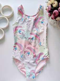 11 лет, рост 146 Купальний в единорогах