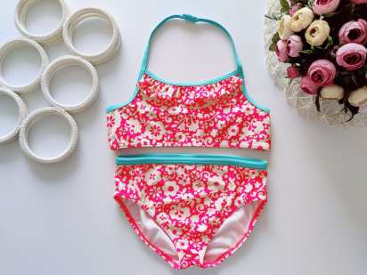 9,10 лет, рост 140 Раздельный детский купальник MiniBoden