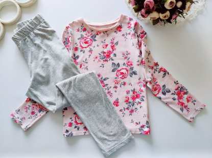 9,10 років, зріст 134,140 Дитяча набірна квіткова піжама