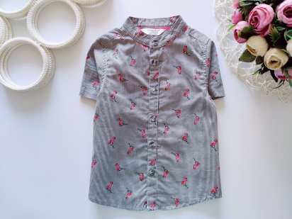 12,18 міс зріст 86 Сорочка з фламінго