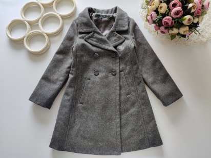 4 года, рост 104 Теплое демисезонное шерстяное пальто Calvin Klein