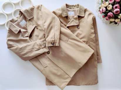 7 лет, рост 122 Новое утепленное демисезонное пальто унисекс