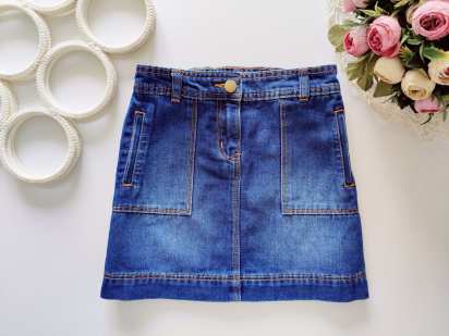 8,9 років, зріст 128,134 Джинсова дитяча спідниця