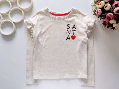 10 лет, рост 140 Лонгслів Санта