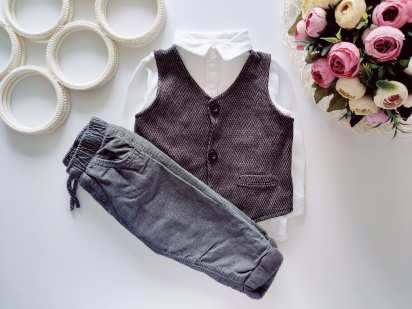 6,9 міс, зріст 68,74 Сорочка обманка з штанами