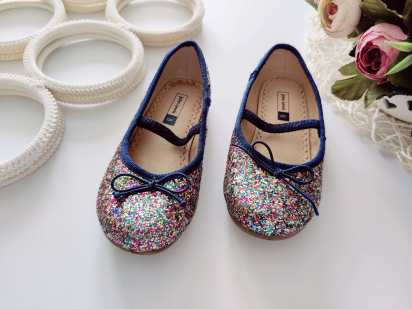 25 (16,3 см) Блискучі ошатні дитячі туфлі